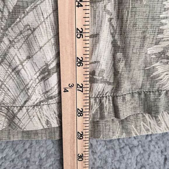 Tommy Bahama Mens XL Shirt Silk Green Ivory Print Button Down Short Sleeve - Picture 12 of 16